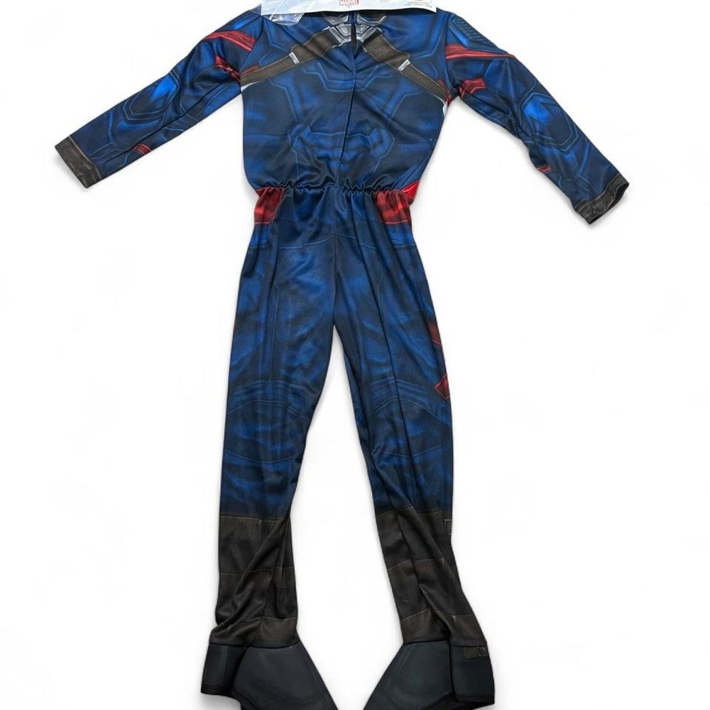 NWT Captain America Avengers Costume Marvel Endgame Muscle Kids 4-6 Rubies - Picture 3 of 8